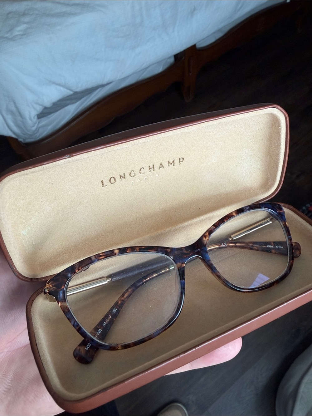 Longchamp Brown Tortoiseshell Optical Glasses